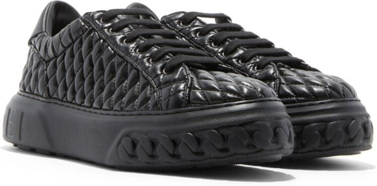 Casadei Matelassé Off-road Sneaker Zwart Dames