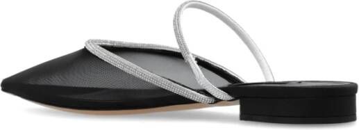 Casadei Mimi slides met sprankelende bandjes Black Dames