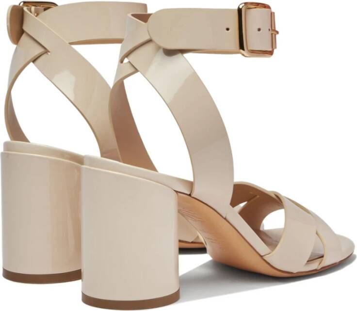 Casadei Minimalistische Cleo Sandaal Beige Dames