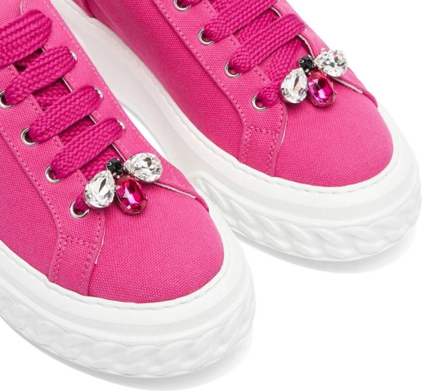 Casadei Moderne Off Road Queen Bee Sneakers voor Vrouwen Pink Dames