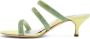 Casadei Groene Hollywood sandalen met hak en kristalversieringen - Thumbnail 3