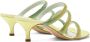 Casadei Groene Hollywood sandalen met hak en kristalversieringen - Thumbnail 4