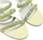 Casadei Groene Hollywood sandalen met hak en kristalversieringen - Thumbnail 5