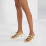 Casadei Groene Hollywood sandalen met hak en kristalversieringen - Thumbnail 6