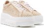 Casadei Gestructureerde vegan leren sneakers met rubberen zool Beige Dames - Thumbnail 2