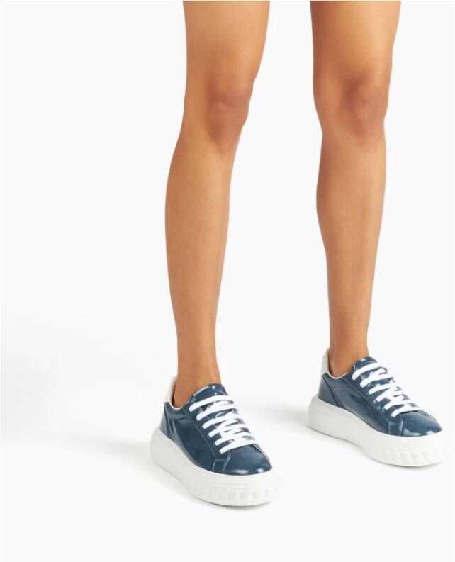 Casadei Off Road Denim Lac Sneakers