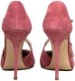 Casadei Poederroze Suède Strappy Hakken Pink Dames - Thumbnail 3