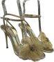 Casadei Polyester Sandaal met Enkelband Yellow Dames - Thumbnail 2