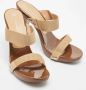 Casadei Pre-owned Canvas sandals Brown Dames - Thumbnail 4