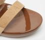Casadei Pre-owned Canvas sandals Brown Dames - Thumbnail 7
