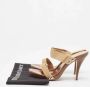 Casadei Pre-owned Canvas sandals Brown Dames - Thumbnail 9