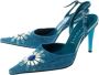 Casadei Pre-owned Denim sandals Blue Dames - Thumbnail 3