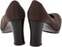 Casadei Pre-owned Fabric heels Brown Dames - Thumbnail 4