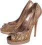 Casadei Pre-owned Fabric heels Gray Dames - Thumbnail 3