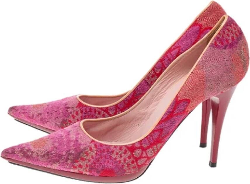 Casadei Pre-owned Fabric heels Multicolor Dames
