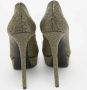Casadei Pre-owned Fabric heels Yellow Dames - Thumbnail 5