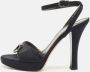 Casadei Pre-owned Fabric sandals Black Dames - Thumbnail 2