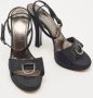 Casadei Pre-owned Fabric sandals Black Dames - Thumbnail 4