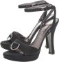 Casadei Pre-owned Fabric sandals Black Dames - Thumbnail 3