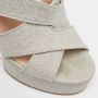 Casadei Pre-owned Fabric sandals Gray Dames - Thumbnail 8