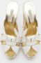 Casadei Pre-owned Fabric sandals White Dames - Thumbnail 3