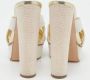 Casadei Pre-owned Fabric sandals White Dames - Thumbnail 5