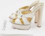 Casadei Pre-owned Fabric sandals White Dames - Thumbnail 9