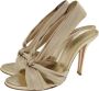 Casadei Pre-owned Fabric sandals Yellow Dames - Thumbnail 3
