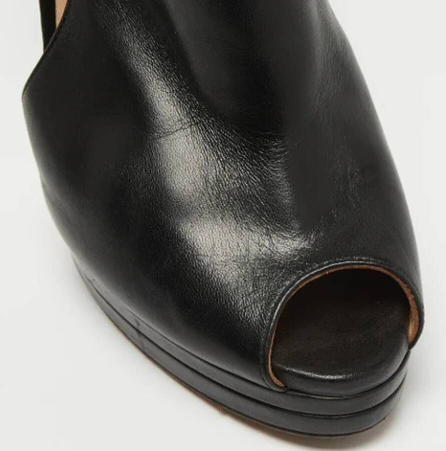 Casadei Pre-owned Leather boots Black Dames
