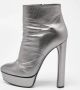 Casadei Pre-owned Leather boots Gray Dames - Thumbnail 2