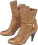Casadei Pre-owned Leather boots Yellow Dames - Thumbnail 3