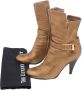 Casadei Pre-owned Leather boots Yellow Dames - Thumbnail 7