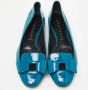 Casadei Pre-owned Leather flats Green Dames - Thumbnail 3