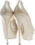 Casadei Pre-owned Leather heels Beige Dames - Thumbnail 4