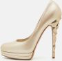 Casadei Pre-owned Leather heels Beige Dames - Thumbnail 2