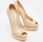 Casadei Pre-owned Leather heels Beige Dames - Thumbnail 4