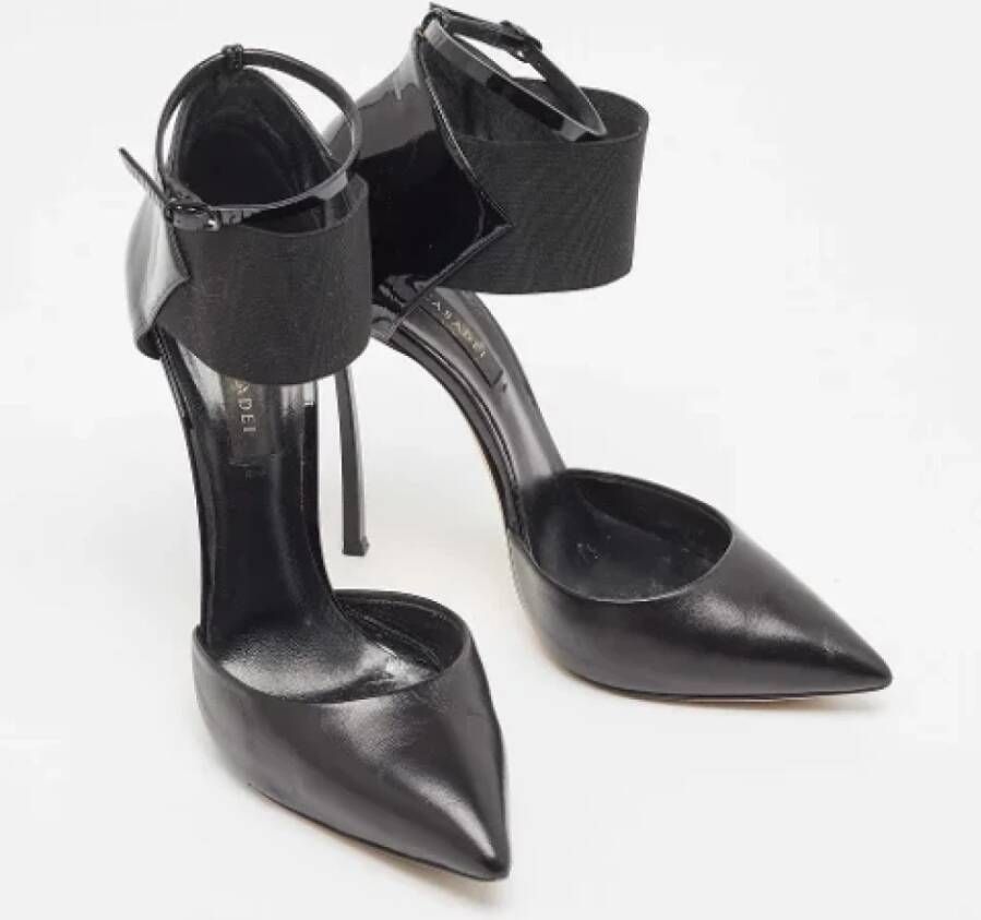 Casadei Pre-owned Leather heels Black Dames