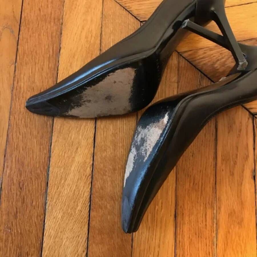 Casadei Pre-owned Leather heels Black Dames