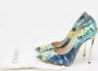 Casadei Pre-owned Leather heels Blue Dames - Thumbnail 9