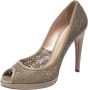 Casadei Pre-owned Leather heels Gray Dames - Thumbnail 2