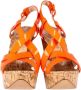 Casadei Pre-owned Leather heels Orange Dames - Thumbnail 2