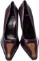 Casadei Pre-owned Leather heels Purple Dames - Thumbnail 3