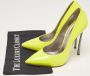 Casadei Pre-owned Leather heels Yellow Dames - Thumbnail 6