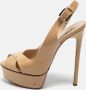 Casadei Pre-owned Leather sandals Beige Dames - Thumbnail 2