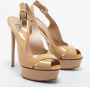 Casadei Pre-owned Leather sandals Beige Dames - Thumbnail 4