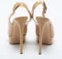 Casadei Pre-owned Leather sandals Beige Dames - Thumbnail 5