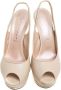 Casadei Pre-owned Leather sandals Beige Dames - Thumbnail 2