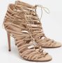 Casadei Pre-owned Leather sandals Beige Dames - Thumbnail 4