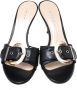 Casadei Pre-owned Leather sandals Black Dames - Thumbnail 2