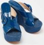 Casadei Pre-owned Leather sandals Blue Dames - Thumbnail 4